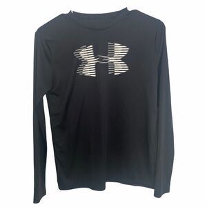 Under Armour Black Loose Heat Gear Sz YXL